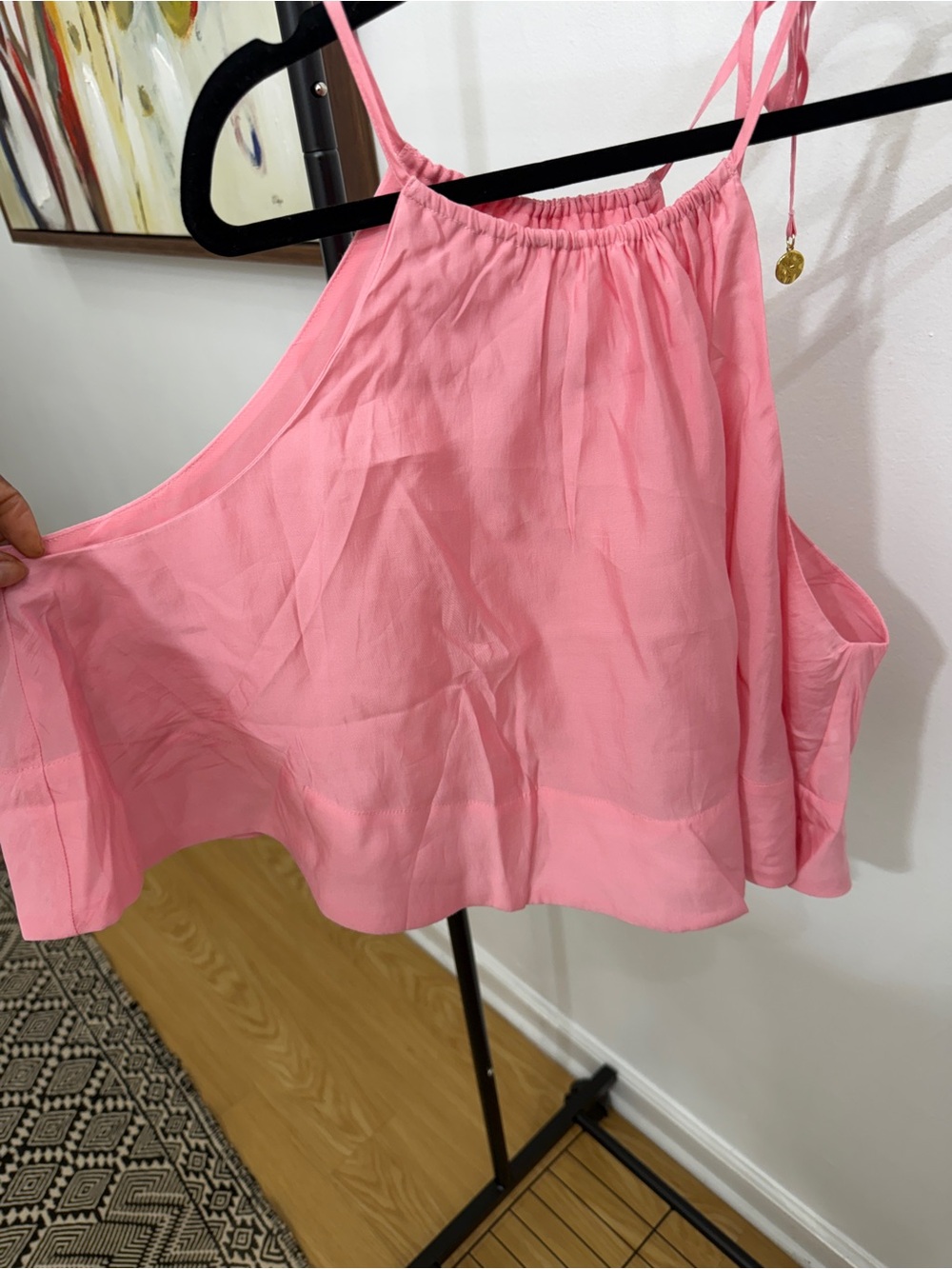 H&M Pink Spaghetti-Strap Tank Top